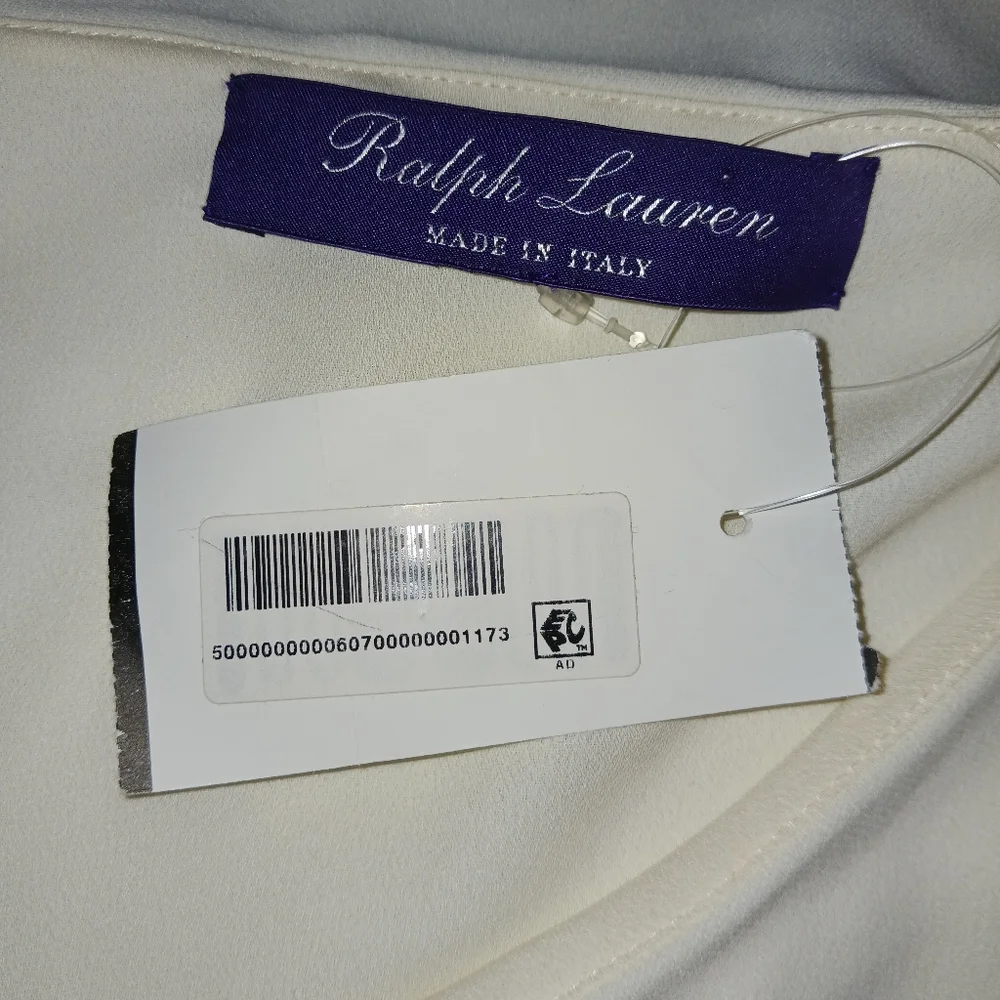 RALPH LAUREN PURPLE LABEL Beige Cape Jumpsuit  Cocktail Dinner Party Women's 6 - Picture 8 of 16